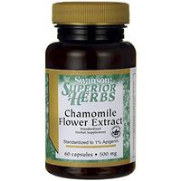 Swanson Chamomile Flower Extract 500 Milligrams 60 Capsules