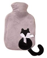 Cartoon Cats Stuffed Plush Rubber Mini Warm Handbags,Black Cat