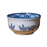AXZHYX Bowl Kitchenware Ceramics Underglaze Color Bowl Home Rice Bowl Blue and White Porcelain Rice Bowl Soup Bowl Bowl Hotel Tableware Home Noodles Boiled Fish Soup Bowl (Color : M)