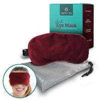 Plush Eye Mask for Dry Eyes | Ultra-Soft Moist Heat Eye Compress Pad for Pink Eye, Blepharitis, Puffy Eyes, MGD, Migraine, Sleep, Stye Treatment Relief| Reusable Warm Compress with Silica Beads (Red)