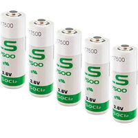 5x SAFT LS17500 Size A 3.6V 3600mAh Lithium Battery for Smart Utility Metering, Emergency Backup, Data Collection, AMR Add-ons, Smart Munitions, Unattended Sensors, RFID Tracking, Asset Tracking
