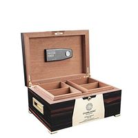 CIGARLOONG Desktop Cigar Humidor Double Grid Storage Box