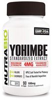 NutraBio Yohimbe (4mg) - Weight Loss Supplement