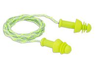 Dynamic Safety NP104C Comfort-Fit Reusable Earplug with Cord NRR25, One Size (Pack of 100)