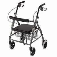 Briggs Healthcare Ultralight Hemi Aluminum Rollator - Blue