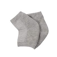 2pcs Equals 1 Pair Moisturizing Anti-Cracked Heel Sock Pain Relief Foot Massager Pads Silicone Gel Sock Heel Protection Sleeve Feet Care(Color:Gray)