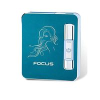 Cigarette Case 10 Sticks: Portable Simple Aluminum Alloy Cigarette Case, Charging Creative Windproof Personality Cigarette Case, Male And Female Metal Cigarette Case, Gold / 4 Colors Optional