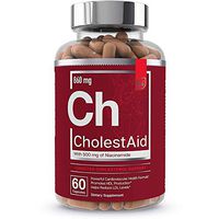 Cholesterol Support Supplement - for Heart Health with Red Yeast Rice, Garlic, Niacinamide | CholestAid by Essential Elements | 60 Capsules
