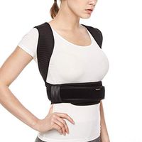BraceUP® Deluxe Adjustable Posture Corrector and Clavicle Support Brace to Improve Bad Posture, Upper Back Pain Relief and Shoulder Alignment (L/XL)