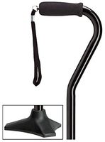 Aluminum Offset Cane Blk w/ Able Tripod Base Adj 30"-39"-9-2040-08