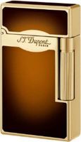 S.T. Dupont"Le Grand" Yellow Gold Brown Lacquer Special Flame Lighter / 023012