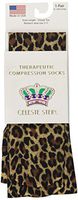 Celeste Stein Therapeutic Compression Socks, Hairy Leopard, 15-20 mmhg, 1 Pair