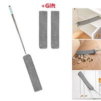 Retractable Gap Dust Cleaning Artifact, Telescopic Dust Collector Brush, Removable and Washable Long Handle Mop Bedside Sweep Flexible for Home Bedroom Kitchen