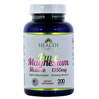 Pure Magnesium Malate 1350 mg - 200 Capsules. Physician Formulated Highly Absorbable, Calming Mineral.