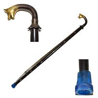 Nautical World Wolf Head Brass Handle Walking Stick Design Vintage Victorian Walking Stick Cane, Affordable Gift Decorative Walking Cane Fashion Statement for Men/Women/Seniors/Grandparents! Item New