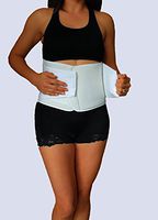 Alpha Medical Double Closure Abdominal Binder Compression Wrap - Postpartum Waist Trainer Abdominal Binder. L0625 (XX-Large)