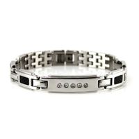 Womens Power Healing Fiber Crystal Magnetic Bracelet Wristband Balance Energy Body/038