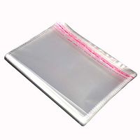 Dming 200pcs 13.7 * 19.6inch Self Sealing Cello Crystal Plastic Clear Bags OPP Adhesive Cellophane Bags Clear Resealable Good for Bakery, Candle, Soap, Cookie Poly,Treat ，Trinkets,Books,Crafts, Toys