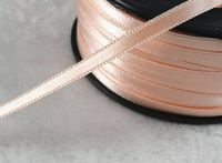 20y Have The Shiny Satin Bandwidth Ribbon Headband Clips Bow Wide 5mm (Apricot)