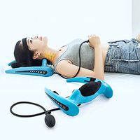 LMEIL Cervical Traction Device, Posture Neck Exercising Cervical Spine Hydrator Pump Relief for Stiffness, Relieves Neck Pain, Neck Curve Restorer Posture Corrector