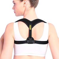 Yosoo Adjustable Upper Back Straightener Clavicle Brace for Women Men Correct Sitting Office Work Neck and Shoulder Posture