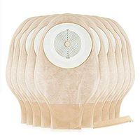 XIHAA 10 Disposable Colostomy Pouch - Ostomy Bags with Closure for Colostomy Ileostomy Stoma Care, Cut-to-Fit, One Piece System Cut to Fit 20-60MM