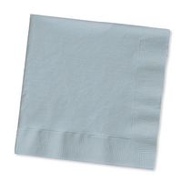 Club Pack of 1200 Shimmering Silver Premium 2-Ply Disposable Beverage Napkins 5"