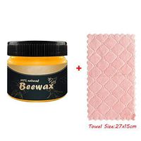 Idlespace Home Traditional Beewax Polish for Wood & Furniture Natural Beewax Wood Wax Preservative Conditioner Protectant Home Cleaning (1PC + Cleaning Towel)