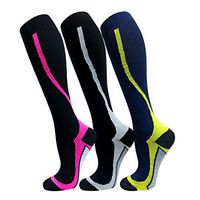 Copper Compression Socks for Men & Women(3 Pairs),15-20mmHg is Best Stockings for Running,Nurses,Athletic,Medical,Pregnancy,Travel-Boost Performance,Blood Circulation&Recovery(S/M)