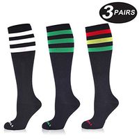 NEWZILL Compression Socks (20-30mmHg) for Men & Women (3-Pair Assort 09, Large)