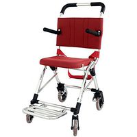Wheelchair Medical Equipment Aluminium Fast Folding Portable, Pedal Brakes with a Load of 90 Kg,Suitable for The Elderly and Disabled Walker Assist Devices