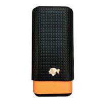 FUSHANG Cigar Set Set of Cowhide Portable Cigars Leather Embossed Crocodile Cedar Wood Pack Moisturizer Set 3 Cigars Gift Packaging