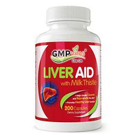 GMPVitas Premium Liver Support & Detox Cleanse Supplements - Milk Thistle,Vitamin C & B - Support Liver Health & Function 200 Capsules