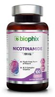 B-3 Nicotinamida 500 Mg 100 Capsulas - Formula De Vitamina Natural Libre De