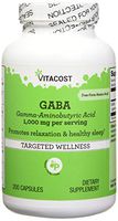 Vitacost GABA Gamma - Aminobutyric Acid - 1,000 mg per Serving - 200 Capsules