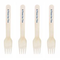 Dress My Cupcake Natural Wood Candy 500-Pack Buffet Forks DIY Kit, A Treat for You, Royal Blue