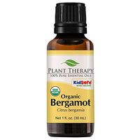 Plant Therapy Bergamot Organic Essential Oil 30 mL (1 oz) 100% Pure, Undiluted, Therapeutic Grade