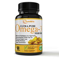 High Concentration Powerful Omega-3 Ultra Pure Fish Oil Max Strength 1200 MG, Heart, Brain and Joint Health Formulation, High Potency & Purity Fatty Acids - Alaska Ocean Wild Catch
