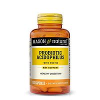 Mason Natural, Acidophilus with Pectin Capsules 100-Count Bottles (Pack of 3), Probiotic Dietary Supplement, Supports Healthy Digestion, May Ease Stomach Discomfort Due to Digestive Issues