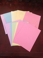 30 Pastel BLANK NOTE CARDS with Matching Envelopes - A2 STATIONERY/GIFT/Thank you Note - CORE'DINATIONS