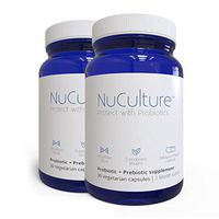 NuCulture Premium Probiotic, Supports Immune System and Digestion, 2-Pack, 30 Veg Capsules Each