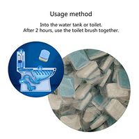 ladiy 5Pcs/Pack Household Toilet Cleaner Tablet Powerful Cleaning Toilet Cleaners