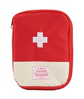 Kylin Express Portable First AID Pouch Pill Bags Medicine Storage Container Pill Case Red,1
