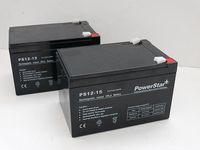 Powerstar Replacement for UB12120 12V 12AH SLA Battery 12 Volt - F2 Terminal / 2 Pack