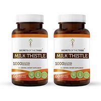 Secrets Of The Tribe Milk Thistle Capsules 500 mg Organic Milk Thistle (Silybum marianum) Dried Seed, Liver Support Supplement (2x60 Capsules)