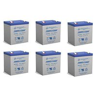 12V 5AH Sealed Lead Acid (SLA) Battery for UB1250 6FM5 Wheelchair Scooter AGM - 6 Pack