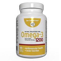 Omega 3 - Natural State: Ultimate Strength Omega 3 Fish Oil Softgels, 1200 (90 Count). High EPA & DHA Essential Fatty Acids, Supports Heart, Brain, Joints and Immune System. No Fishy Aftertaste