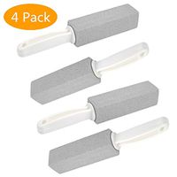 Pumice Stones with Handle Toilet Bowl Cleaning Hard Water Remover Grill Rust Cleaner for Kitchen,Swimming Pool,Bath and Household Using 4 Pack