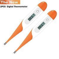 2PCS Medical Digital Thermometer, Fever Thermometer for Babies, Children and Adults, Accurate Fast Temperature Reading Body Thermometer for Oral, Armpit or Rectal Temperature