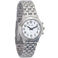 Ladies Classic Tel-Time Chrome Talking Watch - Chrome